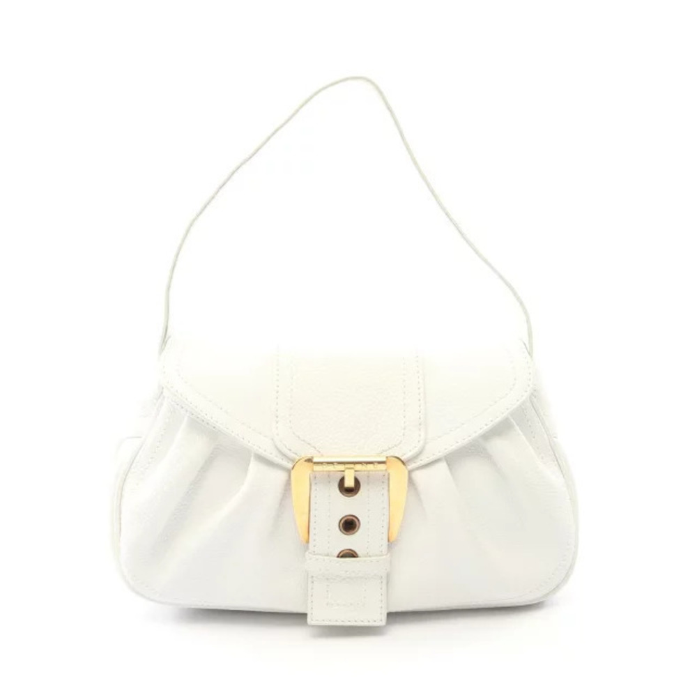 Celine Choucette Handbag Leather White
